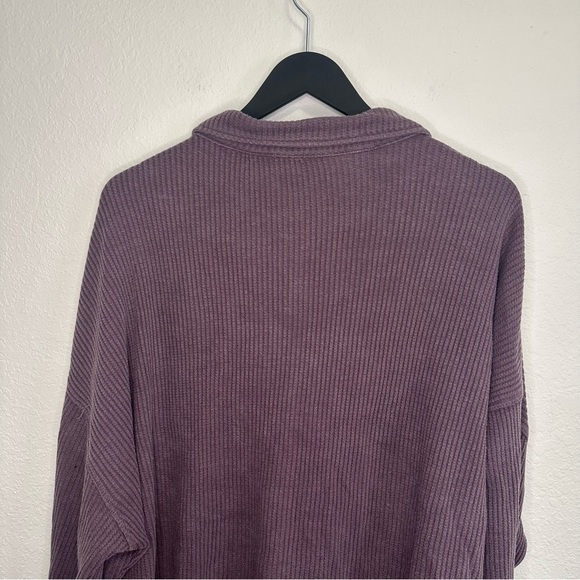 Double Zero Purple Button-Up Long Sleeve Shirt – Size Medium - Picture 5 of 6